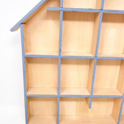 WOODEN HOUSE CURIO SHELF - MADE IN ITALY