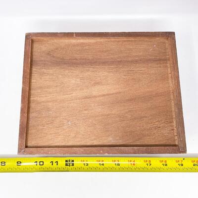WOODEN JEWELRY BOX W/ NEEDLEPOINT TOP
