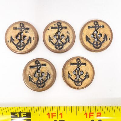 GOLD TONED ANCHOR BUTTON BUNDLE