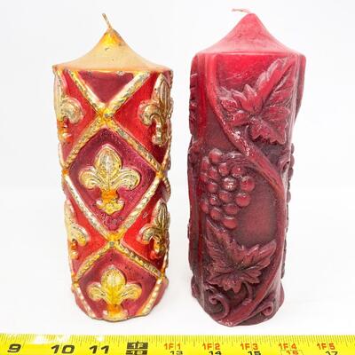 ORNATE PILLAR & TAPER CANDLE BUNDLE