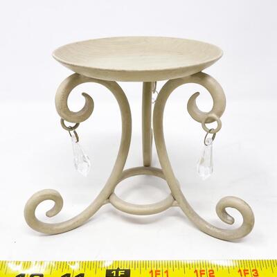 METAL CANDLE STAND & SNUFFER BUNDLE