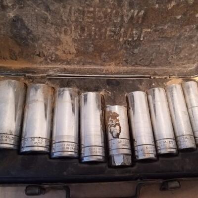 LOT 56  DEEP AND 6 POINT SOCKETS, RATCHETS AND EXTENSIONS