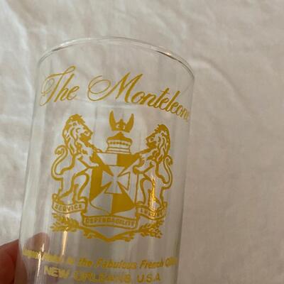 Vintage glass from The Monteleone Hotel