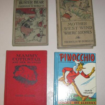 Lot 192 Group 9 Vintage Children's Books Pipi Longstocking Pinocchio Billy Whiskers