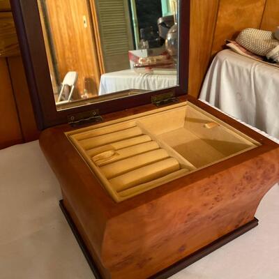 Wooden jewelry box by Astor Lane