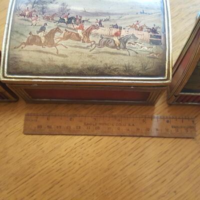 Vintage Borghese Bookends and Matching Box