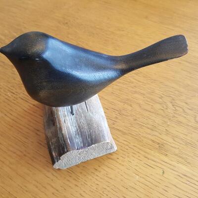 Artist Carved Wood Bird