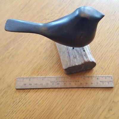 Artist Carved Wood Bird