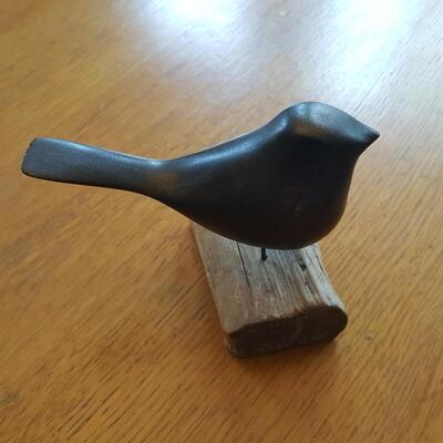 Artist Carved Wood Bird