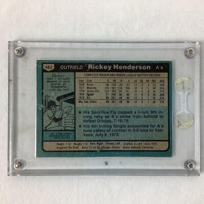 513  1980 Topps Rickie Henderson #482 Rookie Card