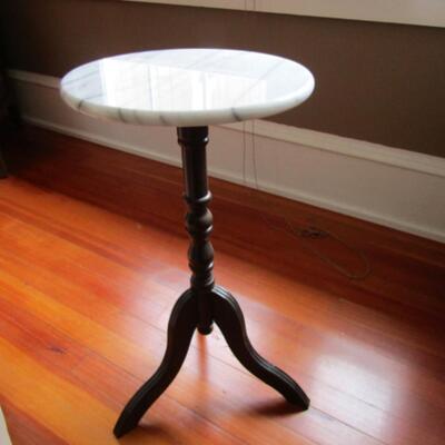 Marble Top Accent Table/Plant Stand
