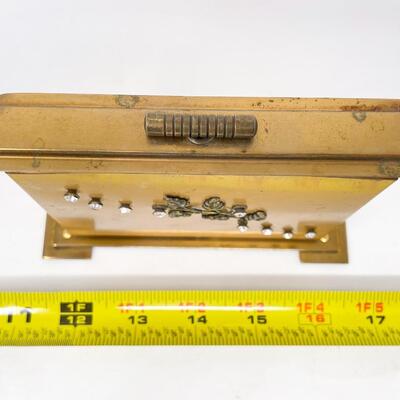 VINTAGE â€œGOLD TONEâ€ BRASS BUSINESS CARD HOLDER?