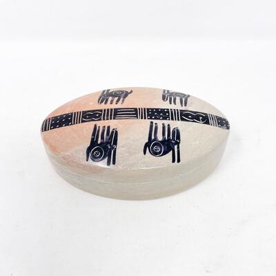 AFRICAN STONE TRINKET BOX - MADE IN KENYA
