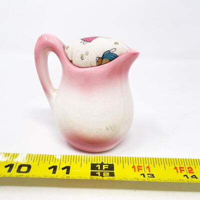 â€œOZARKSâ€ MINI FLORAL PITCHER PINCUSHION