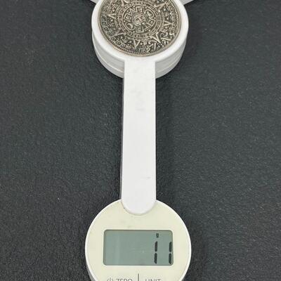 925 STERLING SILVER MEXICO AZTEC CALENDAR PENDANT