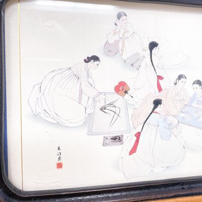 SMALL FRAMED ORIENTAL ART