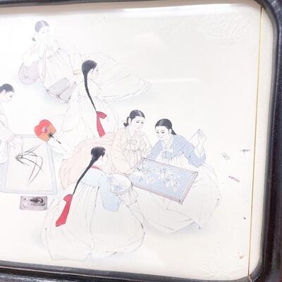 SMALL FRAMED ORIENTAL ART