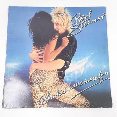 1978 ROD STEWART â€œBLONDES HAVE MORE FUNâ€ VINYL RECORD