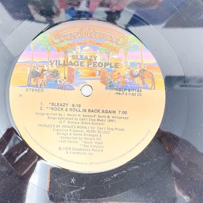 1979 VILLAGE PEOPLE â€œLIVE AND SLEAZYâ€ VINYL RECORD