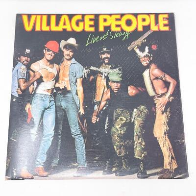 1979 VILLAGE PEOPLE â€œLIVE AND SLEAZYâ€ VINYL RECORD