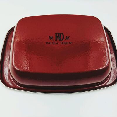 PAULA DEEN ENAMEL CASSEROLE DISH