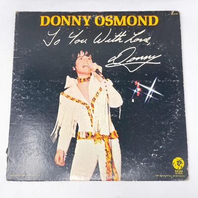 DONNY OSMOND â€œTO YOU WITH LOVE, DONNYâ€ VINYL RECORD