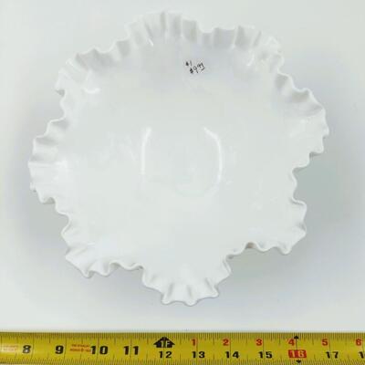 HOBNAIL MILK GLASS CANDY DISH