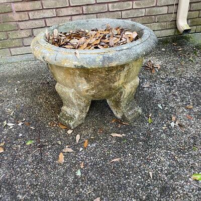 Vintage cement aound planter