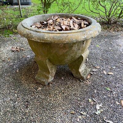 Vintage cement aound planter