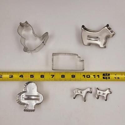 NEAT SET OF COOKIE CUTTERS - INCLUDING KANSAS