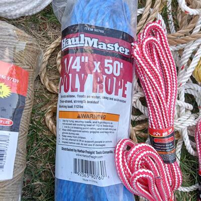 LOT 114  VARIOUS TYPES OF ROPE AND TWINE