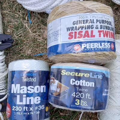 LOT 114  VARIOUS TYPES OF ROPE AND TWINE