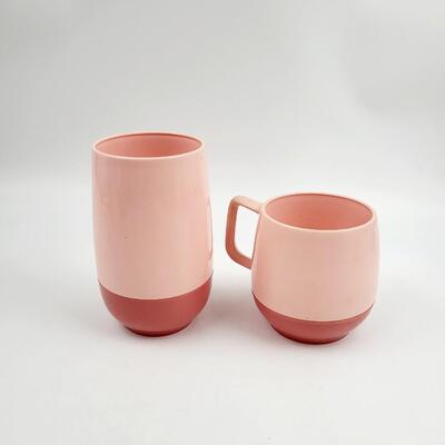 VINTAGE VACRON PINK CUPS