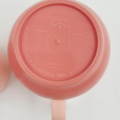 VINTAGE VACRON PINK CUPS