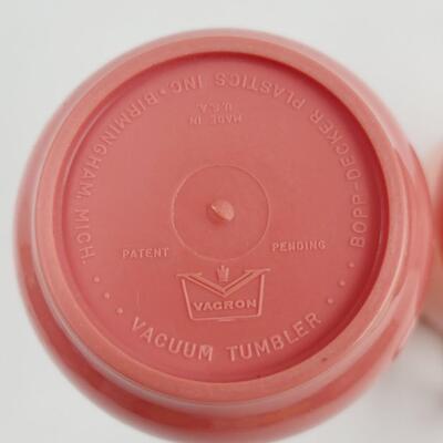 VINTAGE VACRON PINK CUPS
