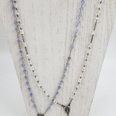 2 BEAUTIFUL PRAYER ROSARIES