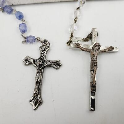2 BEAUTIFUL PRAYER ROSARIES