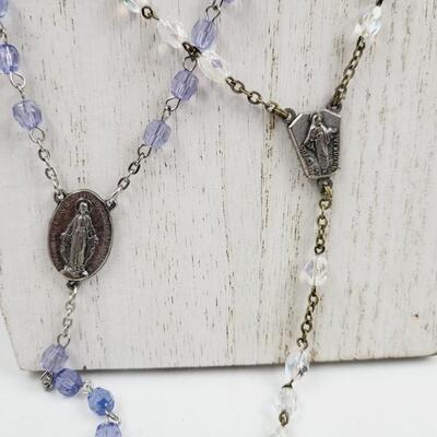 2 BEAUTIFUL PRAYER ROSARIES