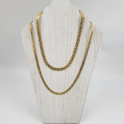 BEAUTIFUL GOLD TONED CHAIN NECKLACES