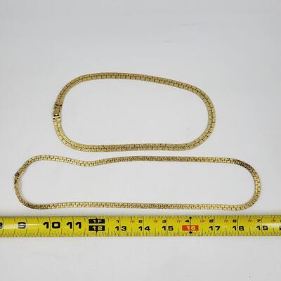 BEAUTIFUL GOLD TONED CHAIN NECKLACES