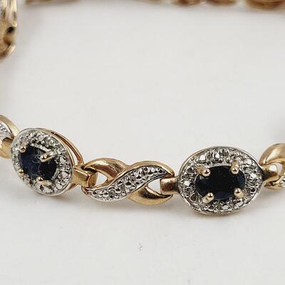 BEAUTIFUL. 925 ROSE GOLD TONED JEWELED BRACELET
