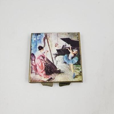 ARTISTIC METAL COMPACT MIRROR