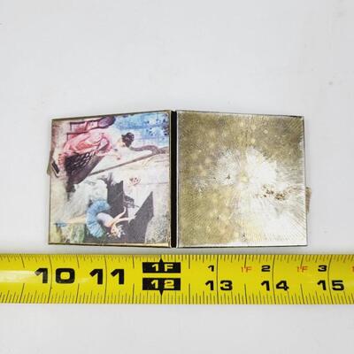 ARTISTIC METAL COMPACT MIRROR
