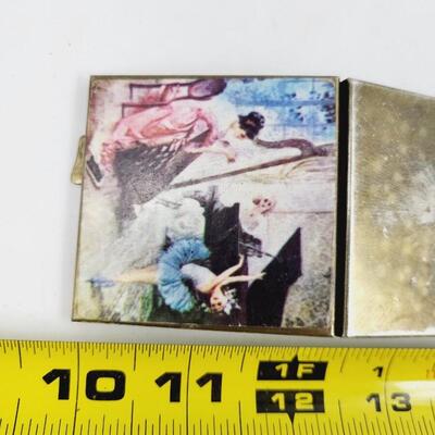 ARTISTIC METAL COMPACT MIRROR