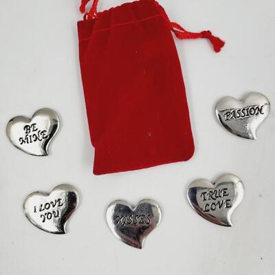 LOVE METAL HEART TRINKETS