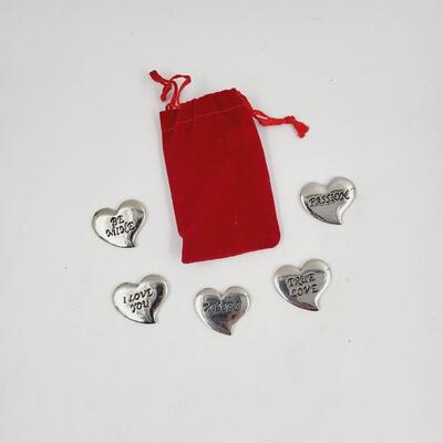 LOVE METAL HEART TRINKETS
