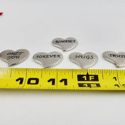 LOVE METAL HEART TRINKETS