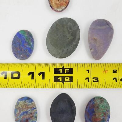7pc BEATIFUL CUT STONE CABOCHONS
