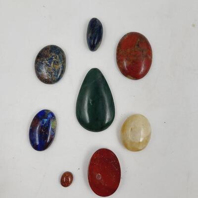 8pc BEAUTIFUL STONE CABOCHONS