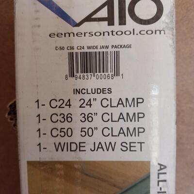 LOT 43  NEW VAIO CONTRACTOR 4 PIECE CLAMPS